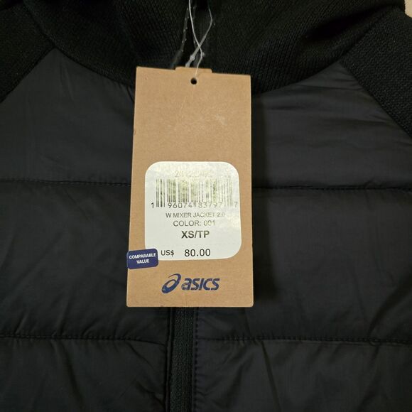 ASICS Women’s Mixer Jacket 2.0 Black Size XS Full Zip Athletic Running Coat NWT - Picture 7 of 14